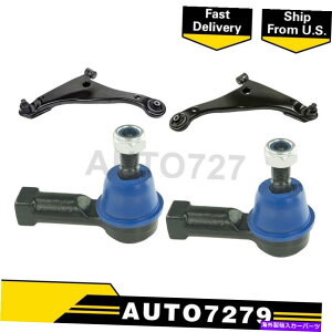 �{�[���W���C���g �O�H��4PC�̂��߂̃{�[���W���C���g�ƃA�E�^�[�^�C���b�h�̒[�t���t�����g�����[�R���g���[���A�[�� Front Lower Control Arm W/ Ball Joint & Outer Tie Rod End For Mitsubishi 4pcs�y���s�A��