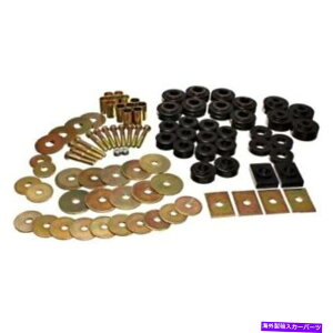 �{�[���W���C���g �G�l���M�[�T�X�y���V����3-4155G�{�f�B�}�E���g�Z�b�g�u���b�N�V���� Energy Suspension 3-4155G Body Mount Set Black NEW�y���s�A���i�z
