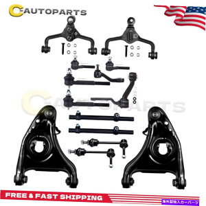 {[WCg tH[hNErNgAJ[^EJ[̃tgAbp[Rg[A[^Cbh Front Upper Lower Control Arms Tie Rods For Ford Crown Victoria Lincoln Town Car