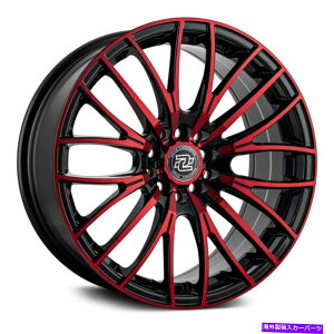 �z�C�[���@4�{�Z�b�g �h���b�O�R���Z�v�gR-37�z�C�[��17x7.5�i38�A5x100�A73.1�j4�̃u���b�N�����Z�b�g Drag Concepts R-37 Wheels 17x7.5 (38, 5x100, 73.1) Black Rims Set of 4�y���s�A���i�z