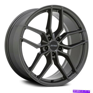 �z�C�[���@4�{�Z�b�g �K�\����P5C�z�C�[��17x8�i40�A5x112�A66.56�j4�̃K�����^�������Z�b�g Petrol P5C Wheels 17x8 (40, 5x112, 66.56) Gunmetal Rims Set of 4