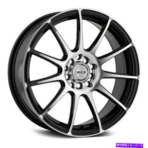 �z�C�[���@4�{�Z�b�g Maxxix�`�����s�I���z�C�[��17x7�i40�A5x114.3�A73.1�j4�̃u���b�N�����Z�b�g Maxxim CHAMP Wheels 17x7 (40, 5x114.3, 73.1) Black Rims Set of 4�y���s�A���i�z