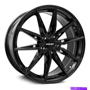 �z�C�[���@4�{�Z�b�g �J�����T�C�t�@�[�z�C�[��17x8�i35�A5x114.3�A73�j4�̃u���b�N�����Z�b�g Kalon Cypher Wheels 17x8 (35, 5x114.3, 73) Black Rims Set of 4