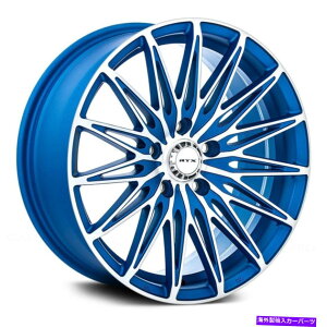 �z�C�[���@4�{�Z�b�g RTX�N���X�^���z�C�[��17x7.5�i40�A5x114.3�A73.1�j4�̐������Z�b�g RTX CRYSTAL Wheels 17x7.5 (40, 5x114.3, 73.1) Blue Rims Set of 4�y���s�A���i�z
