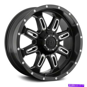 �z�C�[���@4�{�Z�b�g �M�A�A���C725MB�h�~�l�[�^�[�z�C�[��18x9�i0�A8x170�A130.18�j4�̃u���b�N�����Z�b�g Gear Alloy 725MB DOMINATOR Wheels 18x9 (0, 8x170, 130.18) Black Rims Set of 4�y���s�A���i�z