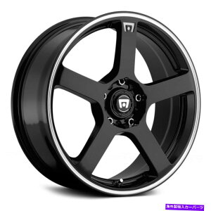 �z�C�[���@4�{�Z�b�g Motegi Racing MR116�z�C�[��18x8�i45�A5x114.3�A72.56�j4�̃u���b�N�����Z�b�g Motegi Racing MR116 Wheels 18x8 (45, 5x114.3, 72.56) Black Rims Set of 4�y���s�A���i�z