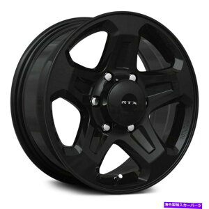 �z�C�[���@4�{�Z�b�g RTX�N�[���G�z�C�[��16x7�i30�A6x130�A84.1�j4�̃u���b�N�����Z�b�g RTX COURIER Wheels 16x7 (30, 6x130, 84.1) Black Rims Set of 4�y���s�A���i�z