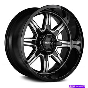 �z�C�[���@4�{�Z�b�g ����ꂽ���O�z�C�[����������E���g��229U����15x10�i-44�A6x139.7�j4�̃����Z�b�g Ultra 229U MENACE WITH COVERED LUGS Wheels 15x10 (-44, 6x139.7) Rims Set of 4�y���s�A���i�z