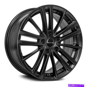 �z�C�[���@4�{�Z�b�g RTX�R�X���X�z�C�[��16x7�i40�A5x100�A56.1�j4�̃u���b�N�����Z�b�g RTX COSMOS Wheels 16x7 (40, 5x100, 56.1) Black Rims Set of 4�y���s�A���i�z