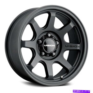 zC[@4{Zbg rW351t[zC[16x8i0A5x127A78.1j4̃ubNZbg Vision 351 FLOW Wheels 16x8 (0, 5x127, 78.1) Black Rims Set of 4