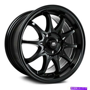 zC[@4{Zbg MST MT04zC[15x7i35A4x100A73.1j4̃ubNZbg MST MT04 Wheels 15x7 (35, 4x100, 73.1) Black Rims Set of 4