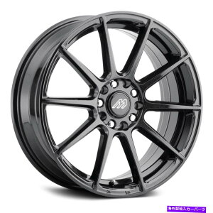 zC[@4{Zbg }bnptH[}XMP43zC[17x7i38A5x100A72.56j4̃ubNZbg MACH Performance MP43 Wheels 17x7 (38, 5x100, 72.56) Black Rims Set of 4