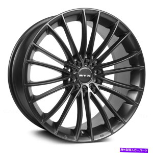 �z�C�[���@4�{�Z�b�g RTX�^�[�r��II�z�C�[��17x7.5�i40�A5x114.3�A73.1�j4�̃u���b�N�����Z�b�g RTX TURBINE II Wheels 17x7.5 (40, 5x114.3, 73.1) Black Rims Set of 4�y���s�A���i�z