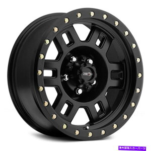 �z�C�[���@4�{�Z�b�g �r�W����398�}���N�X�z�C�[��17x8.5�i0�A5x127�A78.1�j4�̃u���b�N�����Z�b�g Vision 398 MANX Wheels 17x8.5 (0, 5x127, 78.1) Black Rims Set of 4