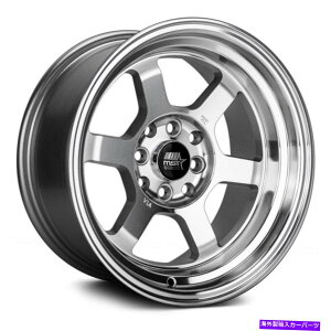 �z�C�[���@4�{�Z�b�g MST�^�C���U���z�C�[��15x8�i0�A4x114.3�A73.1�j4�̋@�B���H�����Z�b�g MST Time Attack Wheels 15x8 (0, 4x114.3, 73.1) Machined Rims Set of 4�y���s�A���i�z