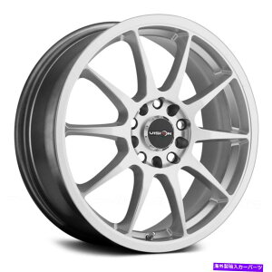 �z�C�[���@4�{�Z�b�g �r�W����425�x�C���z�C�[��17x7�i38�A5x114.3�A73.1�j�V���o�[�����Z�b�g4 Vision 425 BANE Wheels 17x7 (38, 5x114.3, 73.1) Silver Rims Set of 4