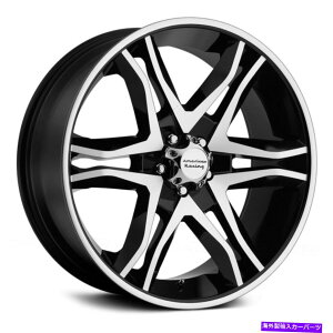ホイール 4本セット アメリカンレーシングAR893メインライン1PCホイール16x8(0、6x139.7)4のブラックリムセット American Racing AR893 MAINLINE 1PC Wheels 16x8 (0, 6x139.7) Black Rims Set of 4
