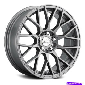 ホイール　4本セット マッハパフォーマンスMP41ホイール18x8（35、5x110、72.56）4の灰色のリムセット MACH Performance MP41 Wheels 18x8 (35, 5x110, 72.56) Gray Rims Set of 4