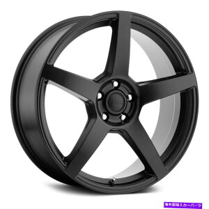 �z�C�[���@4�{�Z�b�g Voxx MGA�z�C�[��17x7.5�i40�A5x114.3�A73.1�j4�̃u���b�N�����Z�b�g Voxx MGA Wheels 17x7.5 (40, 5x114.3, 73.1) Black Rims Set of 4