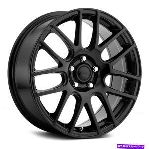 �z�C�[���@4�{�Z�b�g Voxx Nova�z�C�[��17x8�i40�A5x114.3�A73.1�j4�̃u���b�N�����Z�b�g Voxx NOVA Wheels 17x8 (40, 5x114.3, 73.1) Black Rims Set of 4�y���s�A���i�z