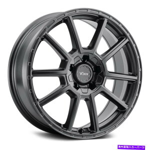 �z�C�[���@4�{�Z�b�g Voxx�����e�z�C�[��17x7.5�i40�A5x114.3�A73.1�j4�̃u���b�N�����Z�b�g Voxx MONTE Wheels 17x7.5 (40, 5x114.3, 73.1) Black Rims Set of 4