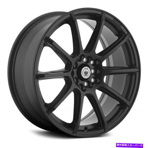 �z�C�[���@4�{�Z�b�g konig�R���g���[���z�C�[��17x7�i40�A5x114.3�A73.1�j4�̃u���b�N�����Z�b�g Konig CONTROL Wheels 17x7 (40, 5x114.3, 73.1) Black Rims Set of 4