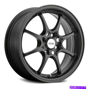 zC[@4{Zbg Konig HeliumzC[15x6.5i40A4x100A73.1j4̃ubNZbg Konig HELIUM Wheels 15x6.5 (40, 4x100, 73.1) Black Rims Set of 4