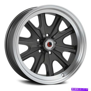 zC[@4{Zbg `IHB 45zC[15x7i7A5x114.3A79.3j4̒ỸZbg Legendary HB 45 Wheels 15x7 (7, 5x114.3, 79.3) Charcoal Rims Set of 4