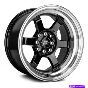 �z�C�[���@4�{�Z�b�g MST�^�C���U���z�C�[��16x8�i20�A5x114.3�A73.1�j4�̃u���b�N�����Z�b�g MST Time Attack Wheels 16x8 (20, 5x114.3, 73.1) Black Rims Set of 4�y���s�A���i�z