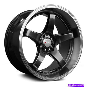 �z�C�[���@4�{�Z�b�g XXR 555�z�C�[��18x8.5�i25�A5x100�A73.1�j4�̃u���b�N�����Z�b�g XXR 555 Wheels 18x8.5 (25, 5x100, 73.1) Black Rims Set of 4