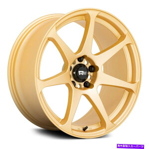 �z�C�[���@4�{�Z�b�g Motegi Racing MR154�o�g���z�C�[��17x8�i43�A5x110�A72.56�j4�̃S�[���h�����Z�b�g Motegi Racing MR154 BATTLE Wheels 17x8 (43, 5x110, 72.56) Gold Rims Set of 4