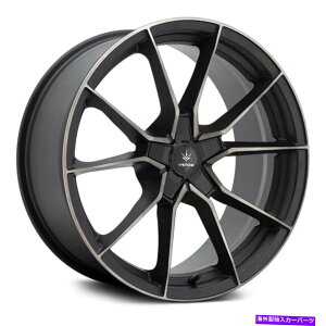 �z�C�[���@4�{�Z�b�g Verde V18 Verve Wheels 18x8.5�i38�A5x114.3�A74.1�j4�̃u���b�N�����Z�b�g Verde V18 VERVE Wheels 18x8.5 (38, 5x114.3, 74.1) Black Rims Set of 4�y���s�A���i�z