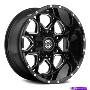 �z�C�[���@4�{�Z�b�g Scorpion SC10�z�C�[��18x9�i-12�A6x139.7�A106.1�j4�̃u���b�N�����Z�b�g Scorpion SC10 Wheels 18x9 (-12, 6x139.7, 106.1) Black Rims Set of 4�y���s�A���i�z