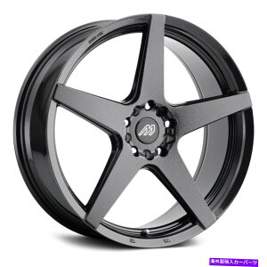 �z�C�[���@4�{�Z�b�g �}�b�n�p�t�H�[�}���XMP52�z�C�[��20x8.5�i35�A5x112�A72.56�j4�̃u���b�N�����Z�b�g MACH Performance MP52 Wheels 20x8.5 (35, 5x112, 72.56) Black Rims Set of 4�y���s�A���i�z