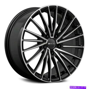 �z�C�[���@4�{�Z�b�g RTX�|�[���[�z�C�[��17x7.5�i40�A5x114.3�A73.1�j4�̃u���b�N�����Z�b�g RTX POLAR Wheels 17x7.5 (40, 5x114.3, 73.1) Black Rims Set of 4�y���s�A���i�z