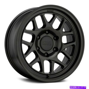�z�C�[���@4�{�Z�b�g KMC KM717 BULLY OL WHEELS 17x8.5�i18�A6x120.65�A66.9�j4�̃u���b�N�����Z�b�g KMC KM717 BULLY OL Wheels 17x8.5 (18, 6x120.65, 66.9) Black Rims Set of 4