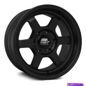 �z�C�[���@4�{�Z�b�g MST�^�C���U���g���b�N�z�C�[��17x8.5�i-12�A6x139.7�A112�j4�̃u���b�N�����Z�b�g MST TIME ATTACK TRUCK Wheels 17x8.5 (-12, 6x139.7, 112) Black Rims Set of 4�y���s�A���i�z