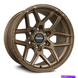 ホイール　4本セット ファルコンT9アトラスホイール17x9（-25、6x139.7、106.3）4のブロンズリムセット Falcon T9 ATLAS Wheels 17x9 (-25, 6x139.7, 106.3) Bronze Rims Set of 4