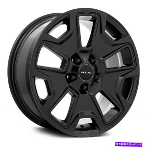 �z�C�[���@4�{�Z�b�g RTX�T�~�b�g�z�C�[��17x8�i35�A5x110�A65.1�j4�̃u���b�N�����Z�b�g RTX SUMMIT Wheels 17x8 (35, 5x110, 65.1) Black Rims Set of 4