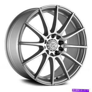 �z�C�[���@4�{�Z�b�g �h���b�O�R���Z�v�gR-16�z�C�[��18x8�i40�A5x120.65�A74.1�j4�̃V���o�[�����Z�b�g Drag Concepts R-16 Wheels 18x8 (40, 5x120.65, 74.1) Silver Rims Set of 4