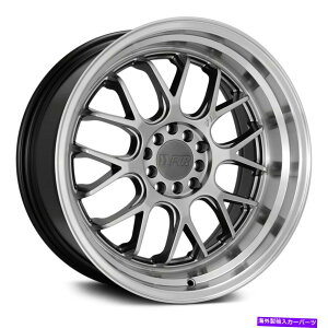 �z�C�[���@4�{�Z�b�g F1R F21 V2�z�C�[��17x8.5�i35�A5x100�A73.1�j4�̃u���b�N�����Z�b�g F1R F21 V2 Wheels 17x8.5 (35, 5x100, 73.1) Black Rims Set of 4
