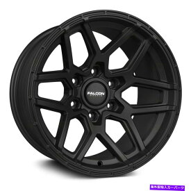 ホイール　4本セット ファルコンT9アトラスホイール17x9（-25、6x139.7、106.3）4のブラックリムセット Falcon T9 ATLAS Wheels 17x9 (-25, 6x139.7, 106.3) Black Rims Set of 4