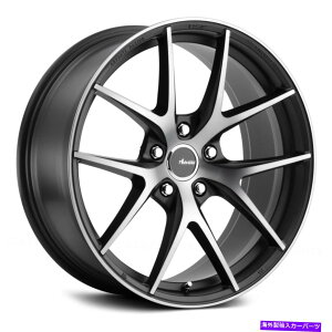 �z�C�[���@4�{�Z�b�g Advanti Racing Vigoroso Wheels 17x7.5�i45�A5x114.3�A73.1�j4�̃u���b�N�����Z�b�g Advanti Racing VIGOROSO Wheels 17x7.5 (45, 5x114.3, 73.1) Black Rims Set of 4