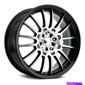 �z�C�[���@4�{�Z�b�g �t�H�[�J��456U F-56�z�C�[��18x8�i40�A5x114.3�A72.62�j4�̃u���b�N�����Z�b�g Focal 456U F-56 Wheels 18x8 (40, 5x114.3, 72.62) Black Rims Set of 4�y���s�A���i�z