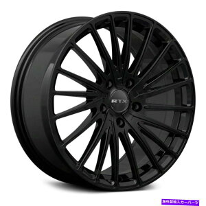 �z�C�[���@4�{�Z�b�g RTX�|�[���[�z�C�[��18x8�i40�A5x114.3�A73.1�j4�̃u���b�N�����Z�b�g RTX POLAR Wheels 18x8 (40, 5x114.3, 73.1) Black Rims Set of 4