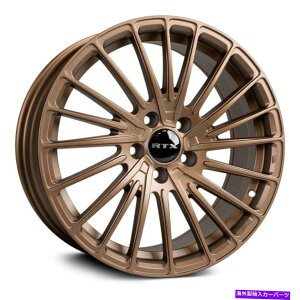 �z�C�[���@4�{�Z�b�g RTX�|�[���[�z�C�[��18x8�i40�A5x114.3�A73.1�j4�̃u�����Y�����Z�b�g RTX POLAR Wheels 18x8 (40, 5x114.3, 73.1) Bronze Rims Set of 4�y���s�A���i�z