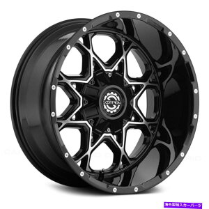 �z�C�[���@4�{�Z�b�g Scorpion SC10�z�C�[��20x9�i12�A6x139.7�A106.1�j4�̃u���b�N�����Z�b�g Scorpion SC10 Wheels 20x9 (12, 6x139.7, 106.1) Black Rims Set of 4