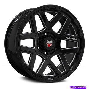 �z�C�[���@4�{�Z�b�g Mamba M23�z�C�[��17x9�i12�A5x139.7�A108.1�j4�̃u���b�N�����Z�b�g Mamba M23 Wheels 17x9 (12, 5x139.7, 108.1) Black Rims Set of 4�y���s�A���i�z