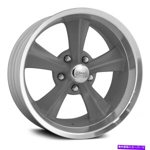 �z�C�[���@4�{�Z�b�g ���P�b�g���[�V���O�u�[�X�^�[�z�C�[��17x8�i0�A5x120.65�A78.1�j4�̊D�F�̃����Z�b�g Rocket Racing Booster Wheels 17x8 (0, 5x120.65, 78.1) Gray Rims Set of 4