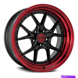 �z�C�[���@4�{�Z�b�g F1R F105�z�C�[��18x8.5�i38�A5x114.3�A73.1�j4�̃u���b�N�����Z�b�g F1R F105 Wheels 18x8.5 (38, 5x114.3, 73.1) Black Rims Set of 4�y���s�A���i�z